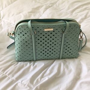 Kate Spade Mint Green Laser Cut Bag